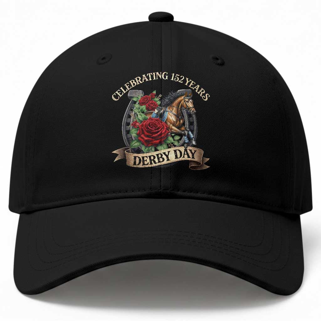 Celebrating 152 Years Derby Day Baseball Cap Vintage Horse Racing Roses TS11 Print Your Wear