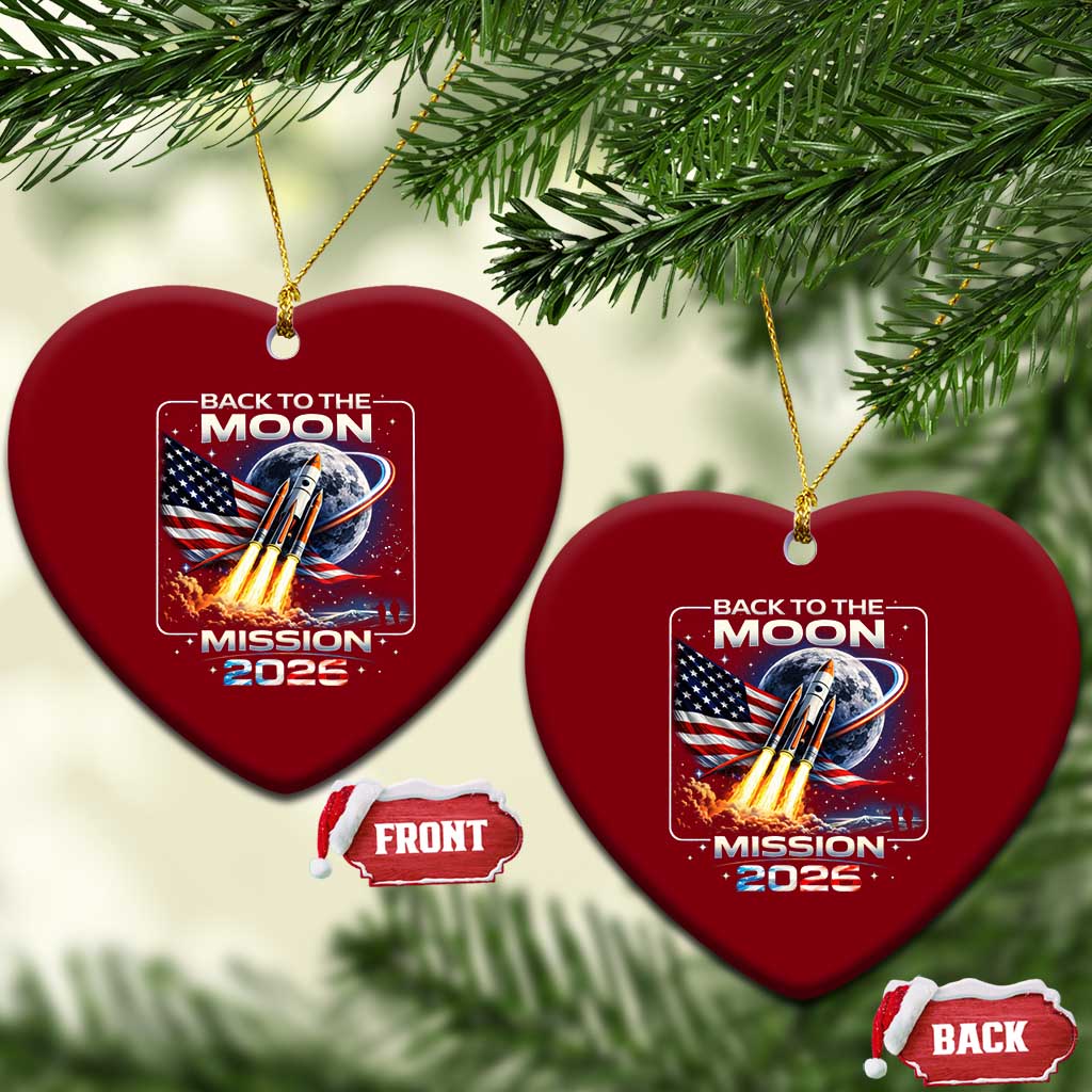 Back To The Moon Mission 2026 Ceramic Ornament Rocket Launch Moon Space Program TS11 Print Your Wear