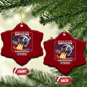Back To The Moon Mission 2026 Ceramic Ornament Rocket Launch Moon Space Program TS11 Print Your Wear