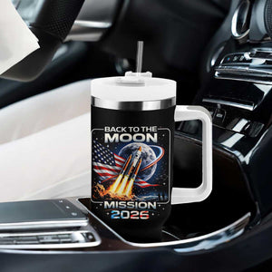 Back To The Moon Mission 2026 Tumbler With Handle Rocket Launch Moon Space Program TS11 Print Your Wear