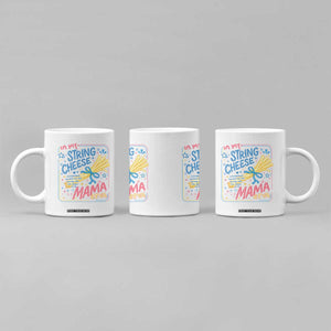 In My String Cheese Mama Era Coffee Mug Funny Mom Life Coquette Bow TS11 Print Your Wear