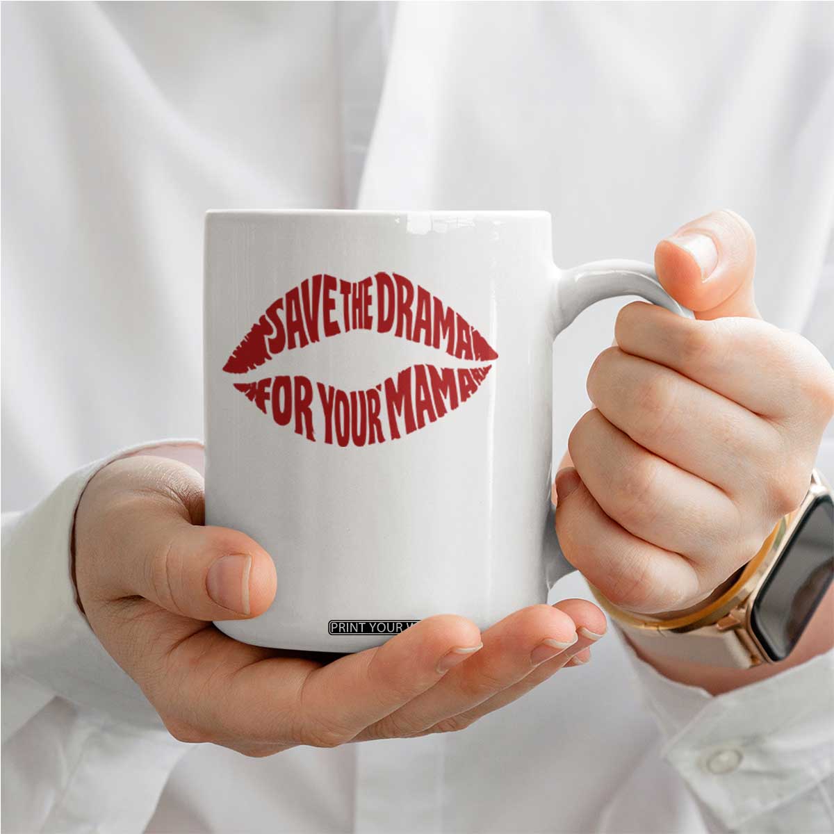 Save The Drama For Your Mama Coffee Mug Retro 90s Sitcom TS11 Print Your Wear