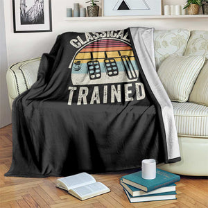 Classically Trained Car Throw Blanket Funny Manual Transmission Driver TS11 Print Your Wear
