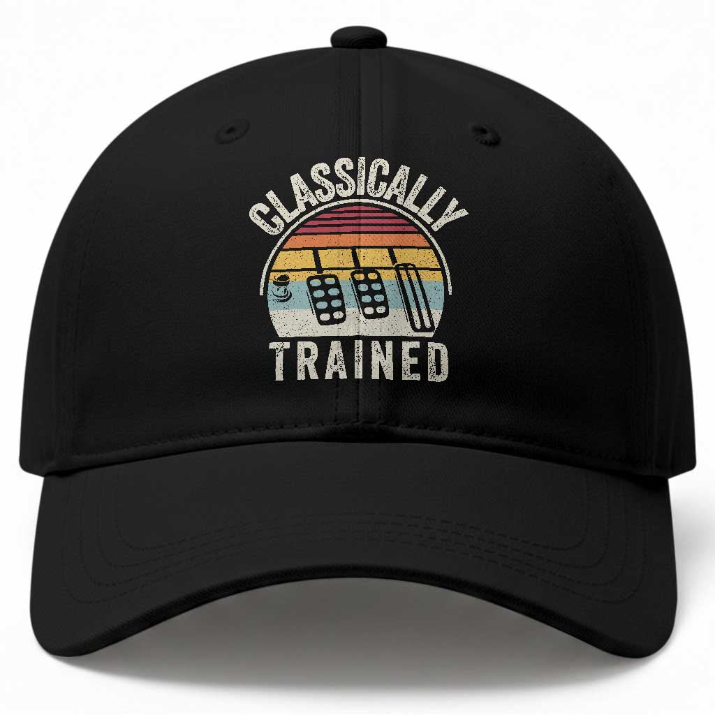 Classically Trained Car Baseball Cap Funny Manual Transmission Driver TS11 Print Your Wear