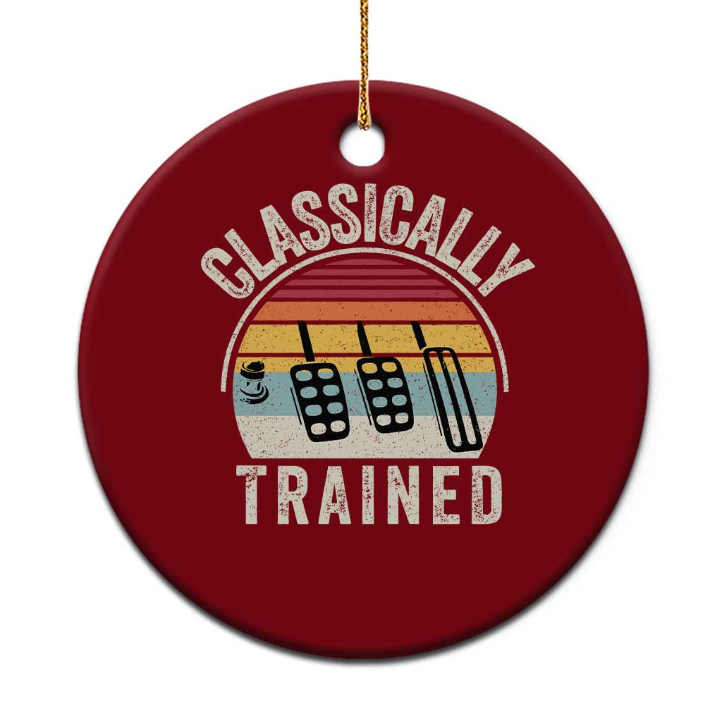 Classically Trained Car Ceramic Ornament Funny Manual Transmission Driver TS11 1pc Red Print Your Wear