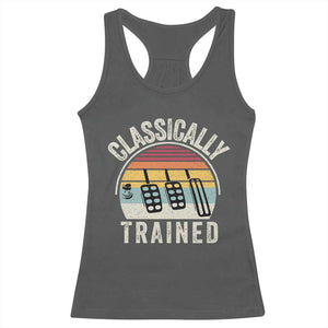 Classically Trained Car Racerback Tank Top Funny Manual Transmission Driver TS11 Dark Heather Print Your Wear