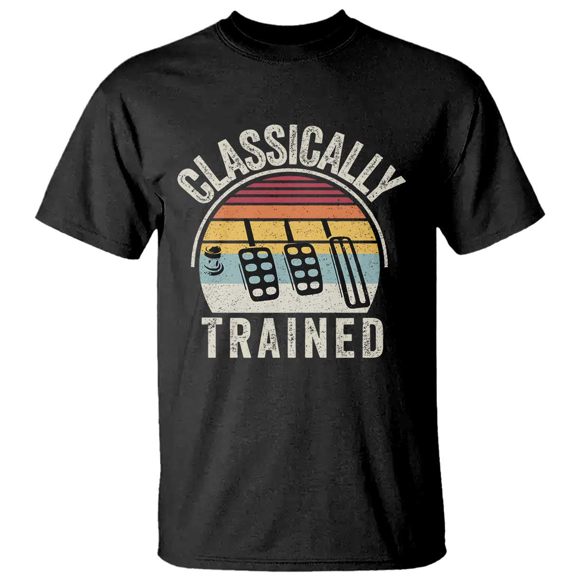 Classically Trained Car T Shirt Funny Manual Transmission Driver TS11 Black Print Your Wear