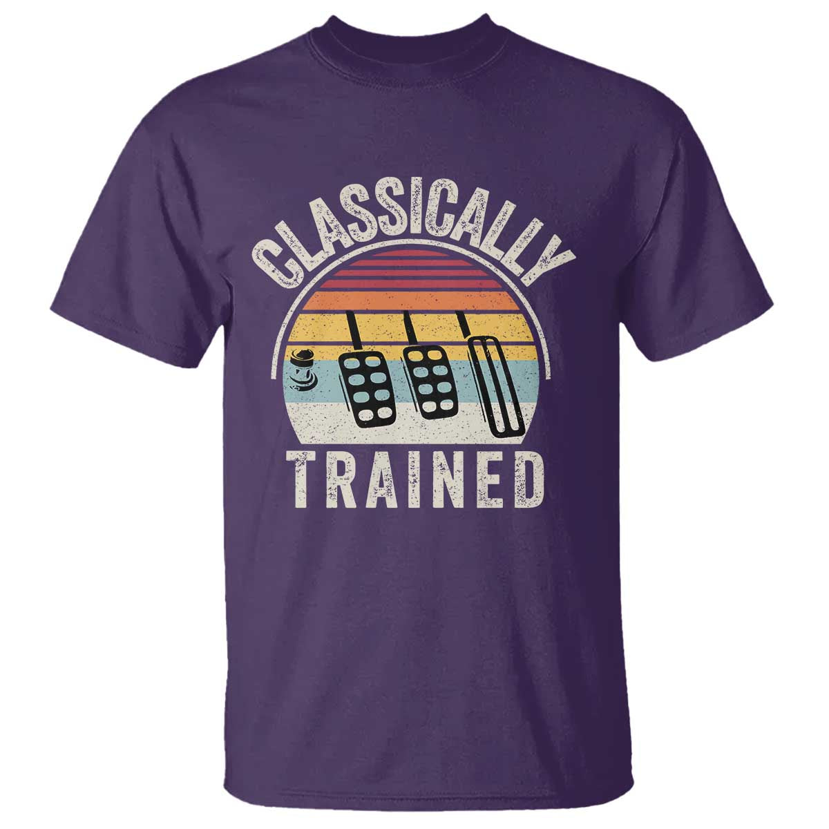 Classically Trained Car T Shirt Funny Manual Transmission Driver TS11 Purple Print Your Wear