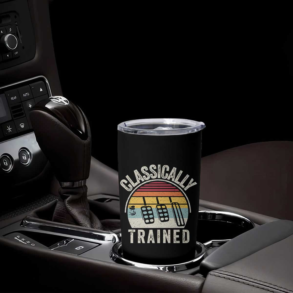 Classically Trained Car Tumbler Cup Funny Manual Transmission Driver TS11 Print Your Wear