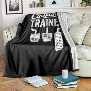 Classically Trained Manual Car Throw Blanket Pedals Driving Humor TS11 Print Your Wear