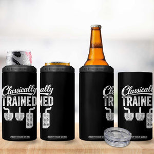 Classically Trained Manual Car 4 in 1 Can Cooler Tumbler Pedals Driving Humor TS11 Print Your Wear