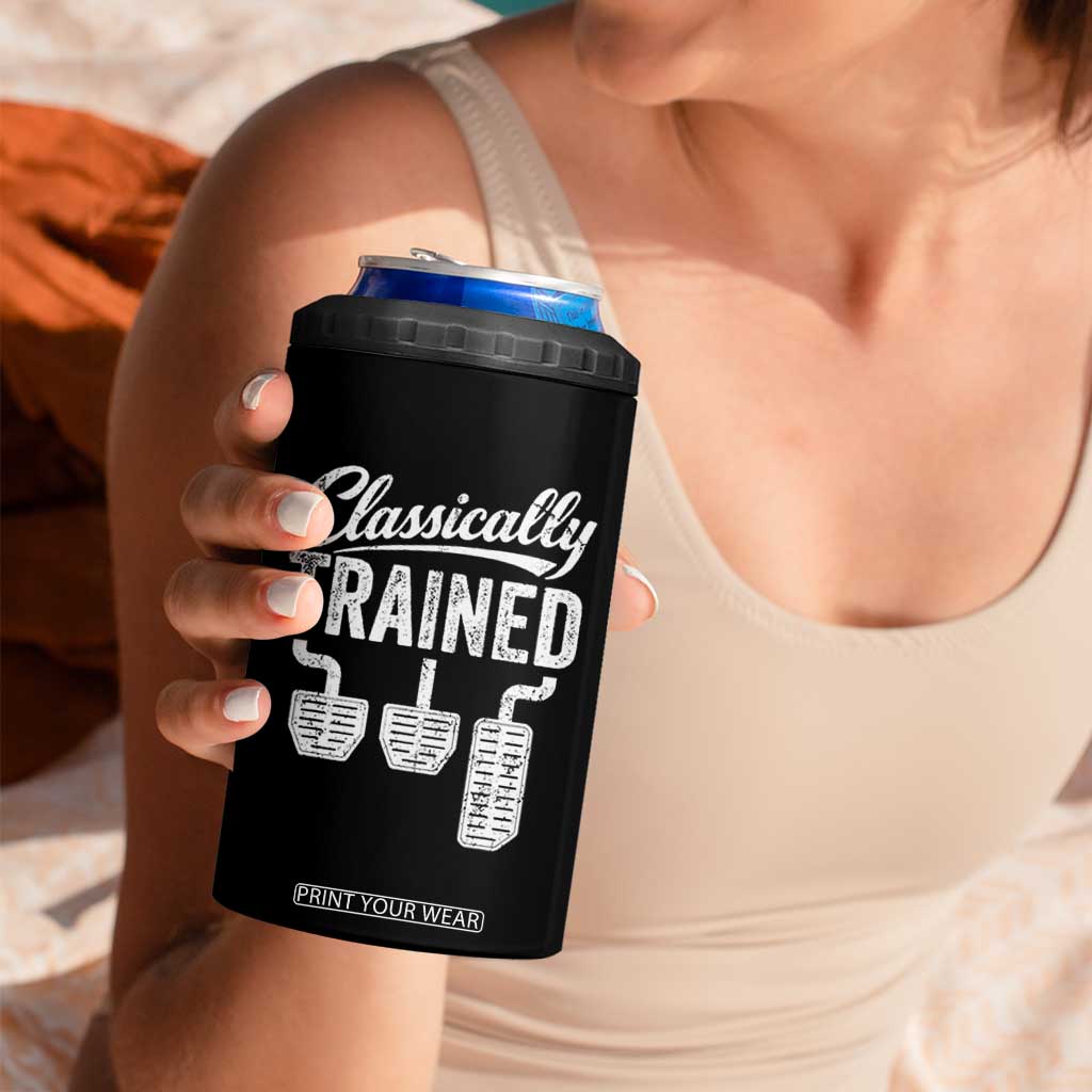 Classically Trained Manual Car 4 in 1 Can Cooler Tumbler Pedals Driving Humor TS11 Print Your Wear
