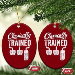 Classically Trained Manual Car Ceramic Ornament Pedals Driving Humor TS11 Print Your Wear