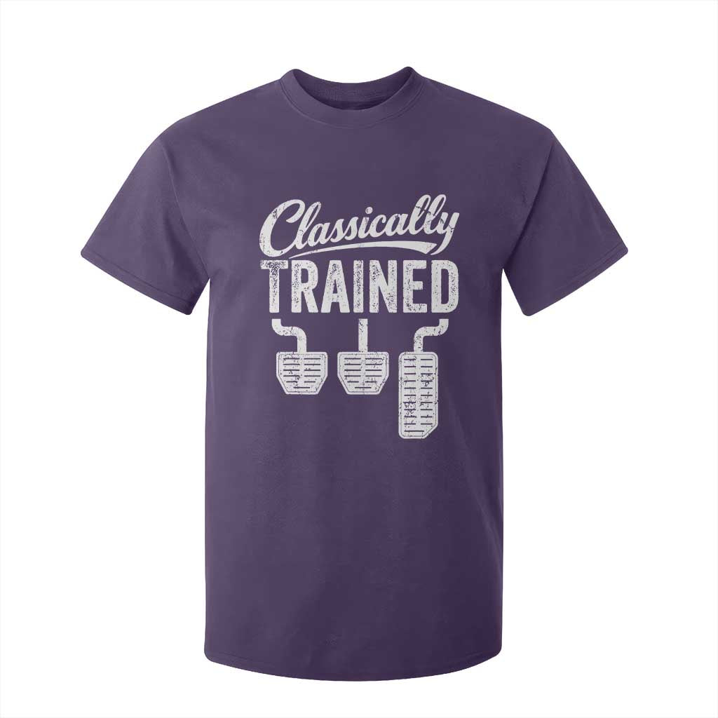 Classically Trained Manual Car T Shirt For Kid Pedals Driving Humor TS11 Purple Print Your Wear