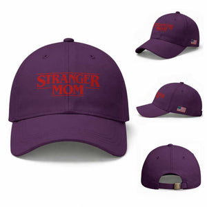 Stranger Mom Baseball Cap Funny Mothers Day Movie Gift TS11 Baseball Cap Universal Fit Purple Print Your Wear