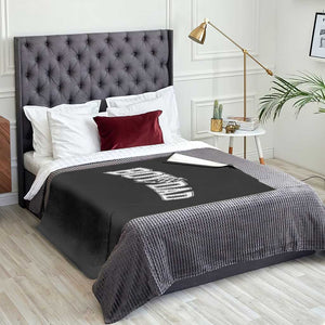 Boy Dad Lightning Bolt Checkered Varsity Son Daddy Throw Blanket TS11 Print Your Wear