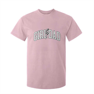 Girl Dad Lightning Bolt Checkered Varsity Daughter Daddy T Shirt For Kid TS11 Light Pink Print Your Wear