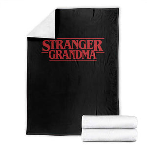 Stranger Grandma Throw Blanket Funny Grandmother Movie Gift TS11 Black Print Your Wear