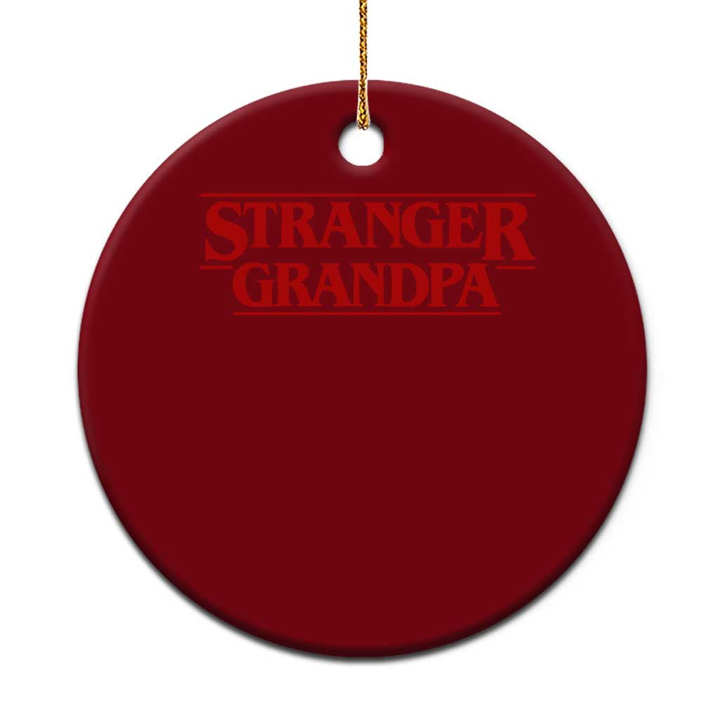 Stranger Grandpa Ceramic Ornament Funny Grandfather Movie Gift TS11 1pc Red Print Your Wear