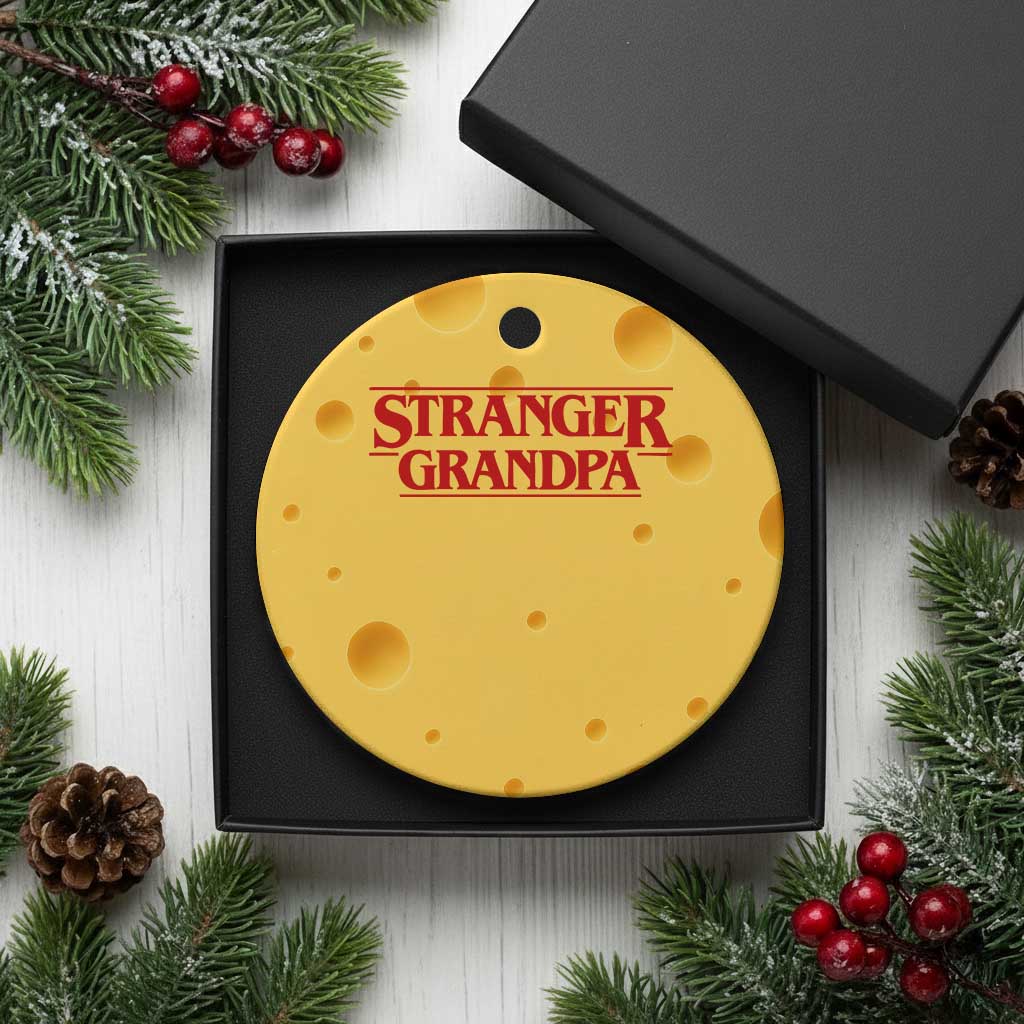 Stranger Grandpa Ceramic Ornament Funny Grandfather Movie Gift TS11 1pc Yellow Cheese Print Your Wear
