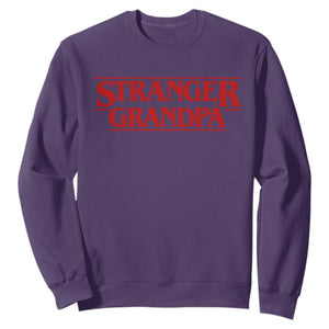 Stranger Grandpa Sweatshirt Funny Grandfather Movie Gift TS11 Purple Print Your Wear