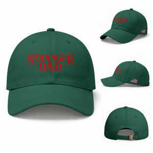 Stranger Dad Baseball Cap Funny Fathers Day Movie Gift TS11 Baseball Cap Universal Fit Irish Green Print Your Wear