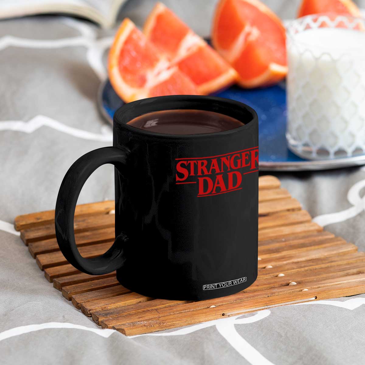 Stranger Dad Coffee Mug Funny Fathers Day Movie Gift TS11 Print Your Wear