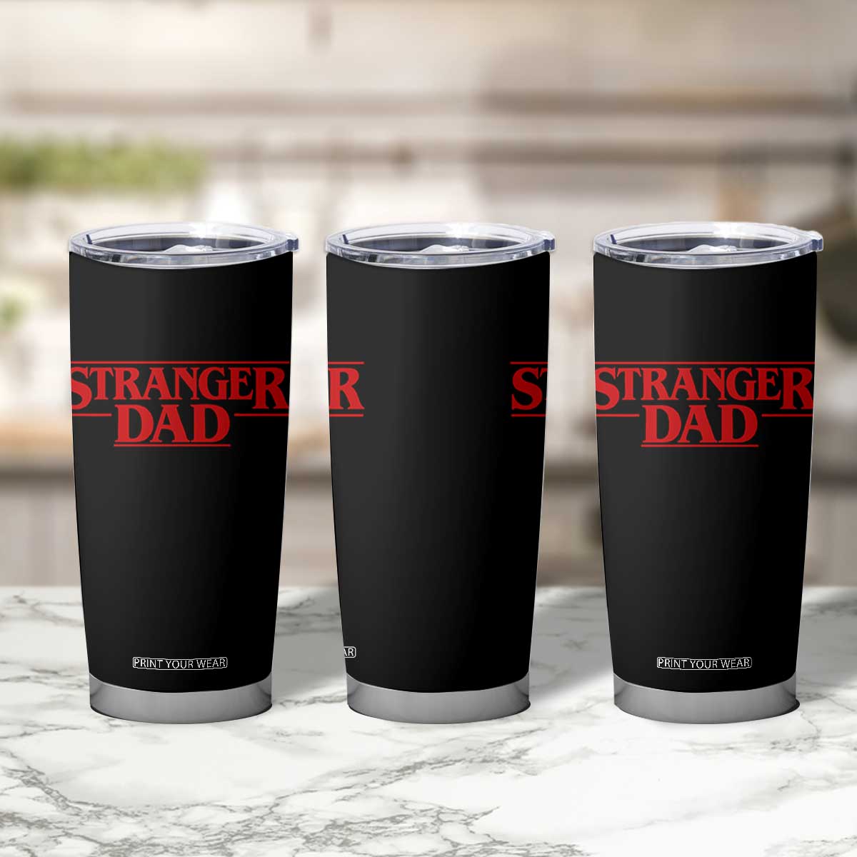 Stranger Dad Tumbler Cup Funny Fathers Day Movie Gift TS11 Print Your Wear