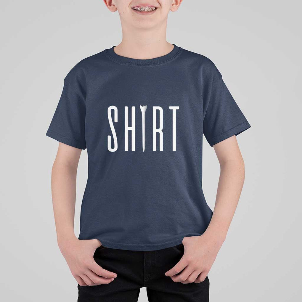 Golf Lover T Shirt For Kid Funny Tee Shirt Golfing TS11 Navy Print Your Wear