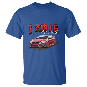 Funny 16th Birthday T Shirt I'm 16 Let's Roll Car Driver 16 Years Old TS11 Royal Blue Print Your Wear