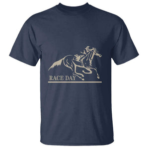 Horse Racing T Shirt Race Day Vintage Equestrian Jumping TS11 Navy Print Your Wear