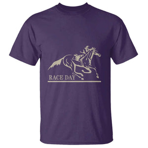 Horse Racing T Shirt Race Day Vintage Equestrian Jumping TS11 Purple Print Your Wear