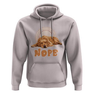 Lazy Golden Retriever Hoodie Nope Funny Dog Lover TS11 Ice Gray Print Your Wear