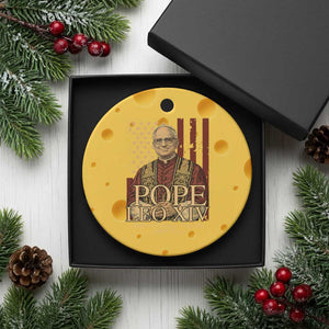 Cardinal Pope Leo XIV Ceramic Ornament 267th Robert Francis Prevost American Flag TS11 1pc Yellow Cheese Print Your Wear