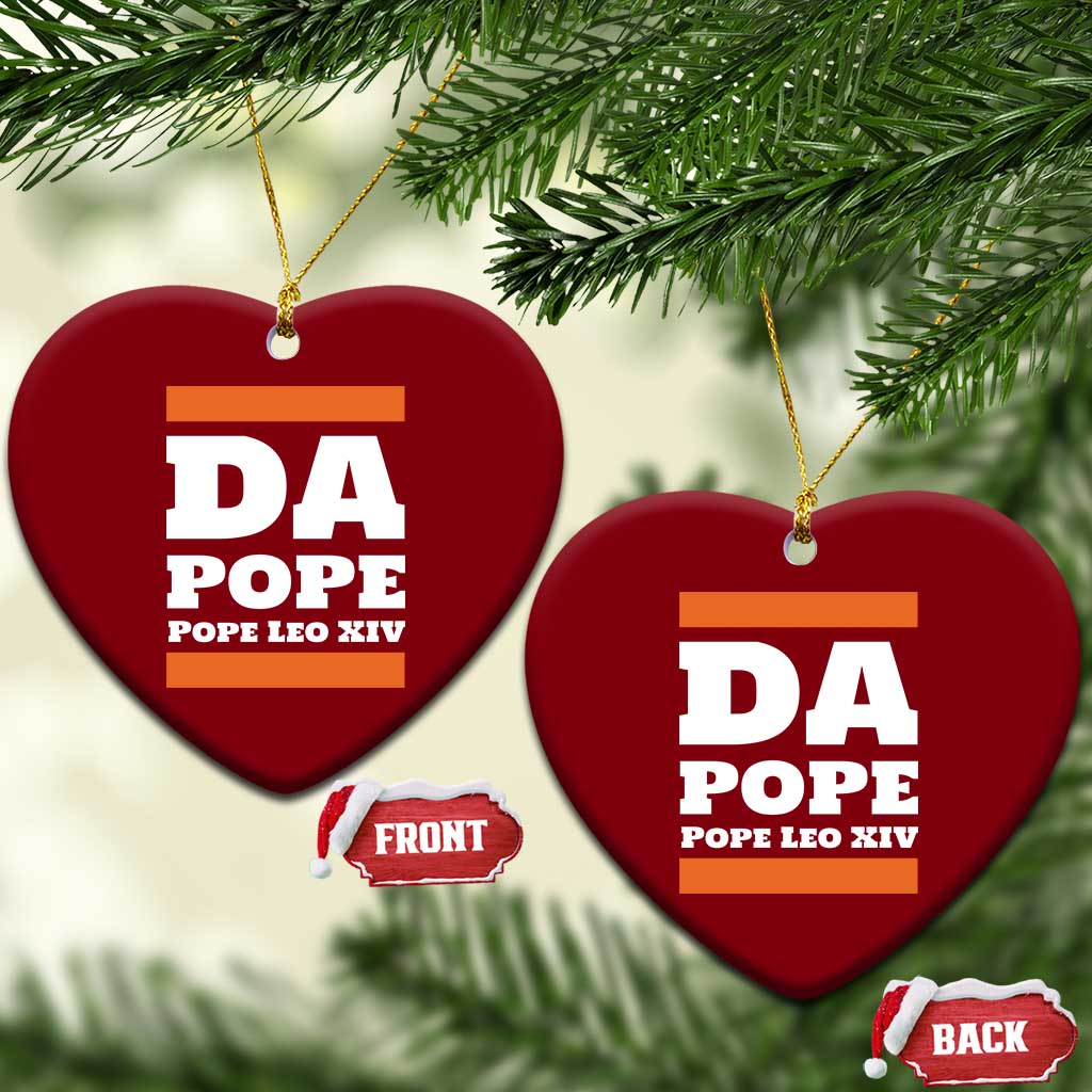 Funny Da Pope From America Chicago Pope Leo XIV Ceramic Ornament TS11 Print Your Wear
