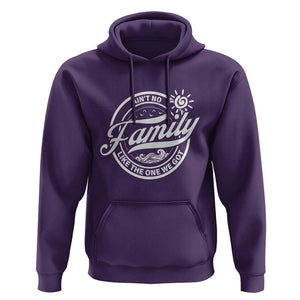 Family Reunion Matching Hoodie Ain't No Family Like The One We Got Sun Ocean Wave TS11 Purple Print Your Wear