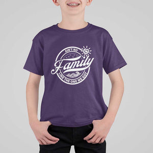 Family Reunion Matching T Shirt For Kid Ain't No Family Like The One We Got Sun Ocean Wave TS11 Purple Print Your Wear