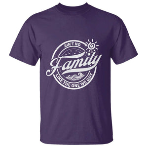 Family Reunion Matching T Shirt Ain't No Family Like The One We Got Sun Ocean Wave TS11 Purple Print Your Wear