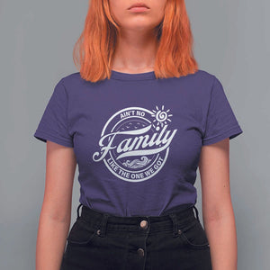 Family Reunion Matching T Shirt For Women Ain't No Family Like The One We Got Sun Ocean Wave TS11 Purple Print Your Wear