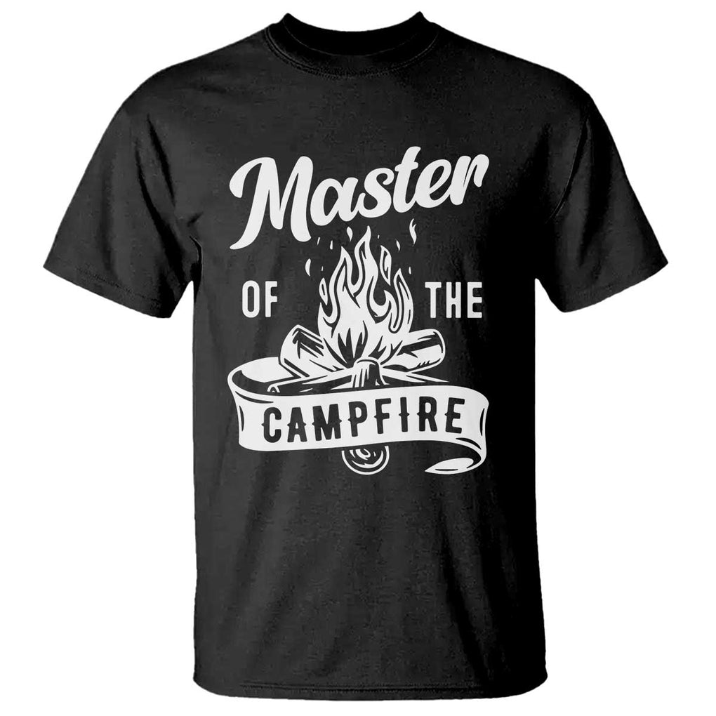 Camping Lover T Shirt Master Of The Campfire Camper Outdoor Activity TS11 Black Print Your Wear