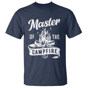 Camping Lover T Shirt Master Of The Campfire Camper Outdoor Activity TS11 Navy Print Your Wear