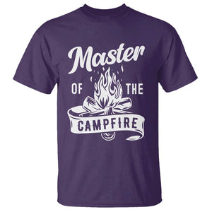 Camping Lover T Shirt Master Of The Campfire Camper Outdoor Activity TS11 Purple Print Your Wear