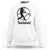 Funny Baseball Sweatshirt Touchdown Sports Fan Softball Player TS11 White Print Your Wear