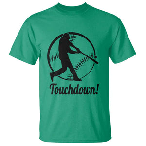 Funny Baseball T Shirt Touchdown Sports Fan Softball Player TS11 Irish Green Print Your Wear