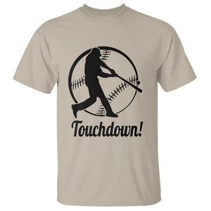 Funny Baseball T Shirt Touchdown Sports Fan Softball Player TS11 Sand Print Your Wear