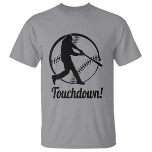 Funny Baseball T Shirt Touchdown Sports Fan Softball Player TS11 Sport Gray Print Your Wear