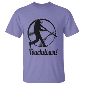 Funny Baseball T Shirt Touchdown Sports Fan Softball Player TS11 Violet Print Your Wear