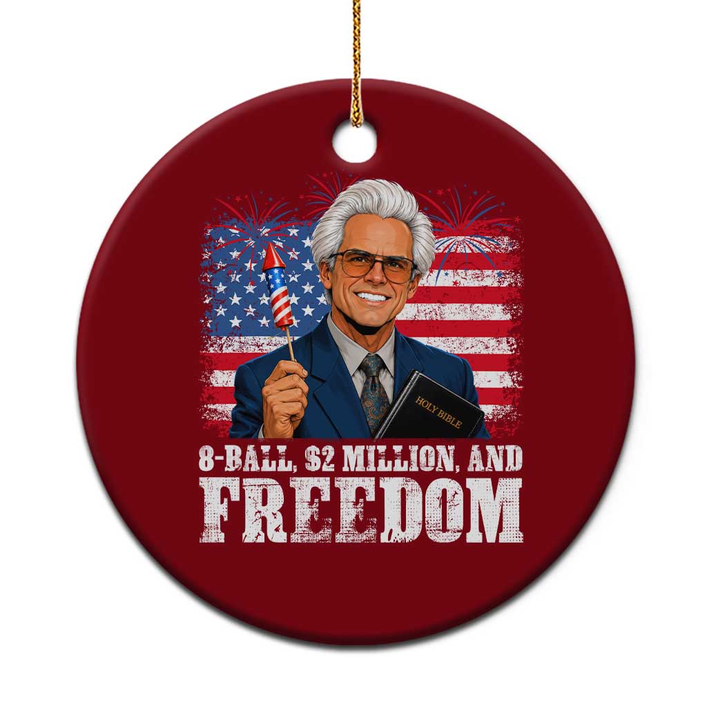 8 Ball 2 Million Dollars And Freedom Ceramic Ornament Billy Meme Baby 4th of July TS11 1pc Red Print Your Wear