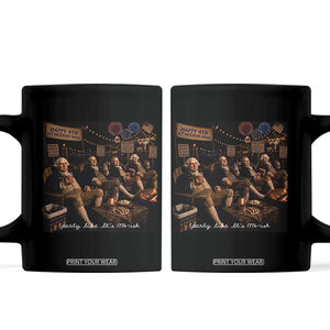 Party Like It Is 1776 Founding Father Coffee Mug Funny 4th of July Meme TS11 Black Print Your Wear