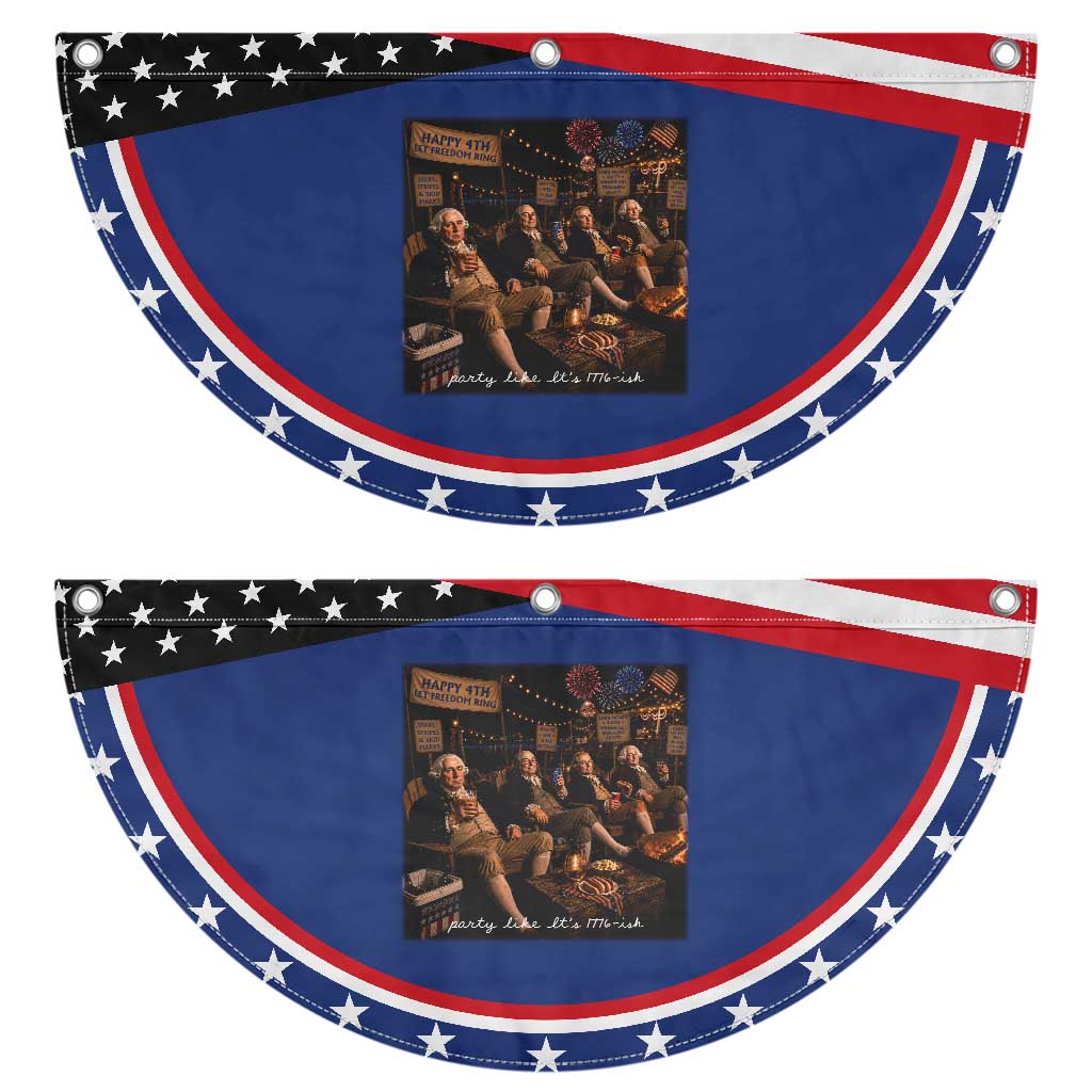 Party Like It Is 1776 Founding Father Patriotic Fan Flag Funny 4th of July Meme TS11 2pcs pack Classic Navy Print Your Wear